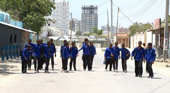 Türkiye Diyanet Vakfının Somali'de inşa ettiği 300 kişilik mescidin açılışı yapıldı