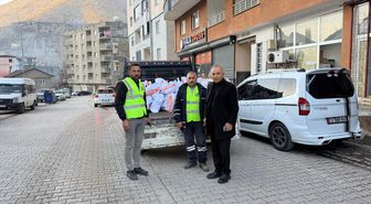 Uludere'de ailelere yardım