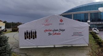 Vakıflar Edirne Bölge Müdürlüğünden Trakya Üniversitesi kampüsüne 500 kişilik iftar çadırı