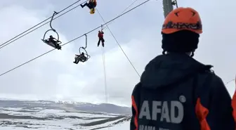 Van'da Abalı Kayak Merkezi'nde çığ tatbikatı yapıldı