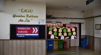 Vezirköprü'de okulda ramazan ayına özel etkinlikler hazırlandı
