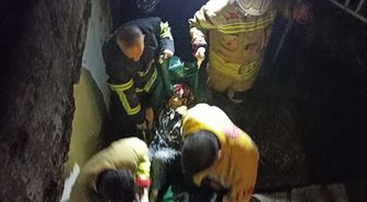 Yayladağı ilçesinde evde çıkan yangında 2 kişi dumandan etkilendi