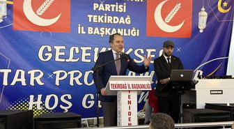 Yeniden Refah Partisi Genel Başkanı Erbakan, Tekirdağ'da iftar programına katıldı