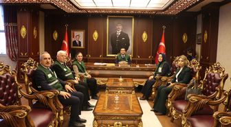 Yeşilay Trabzon Şubesi Başkanı Güner, Of Kaymakamı Eşref Akça'yı ziyaret etti