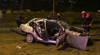 Yozgat'ta devrilen otomobildeki 1 kişi öldü, 1 kişi yaralandı