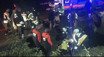 Yozgat'ta devrilen otomobildeki 2 kişi yaralandı
