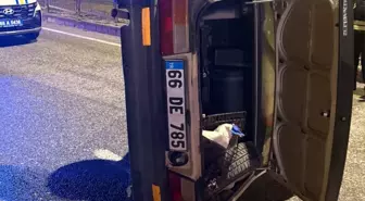 Yozgat'ta devrilen otomobildeki 3 kişi yaralandı