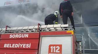 Yozgat'ta iş yerinde çıkan yangın söndürüldü
