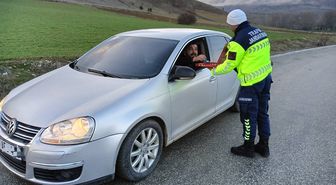 Yozgat'ta jandarma bayram denetimlerini sürdürüyor