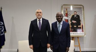 Çalışma ve Sosyal Güvenlik Bakanı Vedat Işıkhan, ILO Genel Direktörü Gilbert F. Houngbo ile Görüştü