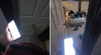 Evine sipariş götürdüğü kadını kayda alıp paylaştı: Giydiği şey giydiği bölgeyi kapatmamış