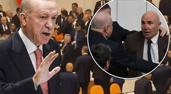 Meclis'teki yumruklu kavga Cumhurbaşkanı Erdoğan'ı çok kızdırdı! Kürsüden esti gürledi