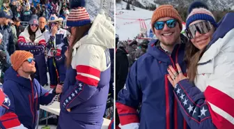 Olimpiyat pistinde aşk rüzgarı: Madalyalı sporcuya sürpriz evlilik teklifi