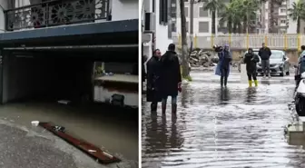 Sağanak yağış İzmir ve Muğla'yı felç etti! Yollar göle döndü, trafik kilitlendi