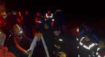 Sarnıçta mahsur kalan definecileri ekipler kurtardı