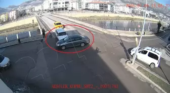 Amasya'da trafik kazaları KGYS kameralarına yansıdı