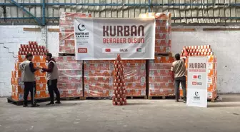 Gazze'ye 12 Bin Hisselik Kurban Konservesi Ulaştırıldı
