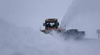 Kars'ta 4 metreyi bulan karla mücadele