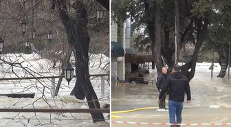 Sağanak vurdu, Manavgat Şelalesi ortadan kayboldu