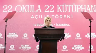 Emine Erdoğan: Kütüphane okulların kalbidir, ruhudur, can damarıdır