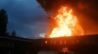 Ordu'da market deposu ve bitişiğindeki iş yeri yandı