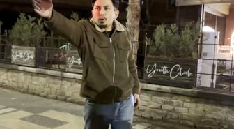 Polise zor anlar yaşattı, gazeteciyi görünce 'Çekin beni' dedi