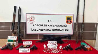 Aksaray'da jandarmadan uyuşturucu ve kaçak silah operasyonu: 7 gözaltı