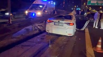 Ataşehir'de makas kazası : 2 hafif yaralı