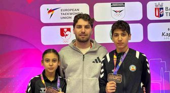 Avrupa Taekwondo müsabakasında Kuyucaklı sporculardan çifte bronz