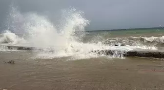Çanakkale'de fırtınada ağaçlar devrildi, balkon duvarı yıkıldı
