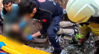 İnşaatta başına demir saplanan işçi ağır yaralandı