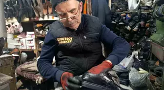 Kahramanmaraş'ta 38 yıllık usta eski ayakkabılara yeniden hayat veriyor