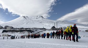 Erciyes'te 171 personelin katılımı ile çığ tatbikatı