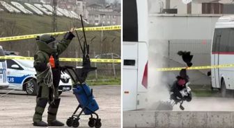Fünye ile patlatılan valizden kıyafet çıktı