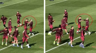 Galatasaray antrenmanında tartışma yaratan görüntüler! Yorum sizin