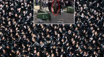 İsrail fena karıştı! 2 kadın polisi kalabalık Haredi grubun elinden zor aldılar