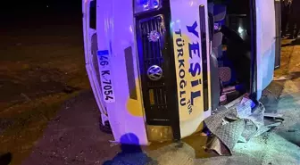 Kahramanmaraş'ta minibüs kazası: 10 yaralı