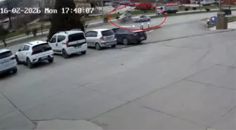 Tokat'ta 2 kişinin yaralandığı kaza kamerada