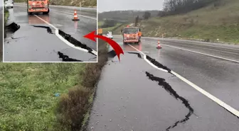 Kara yolunda oluşan yarıkların nedeni deprem değil
