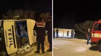 Önce çarptı sonra devrildi! 11 kişi yaralandı