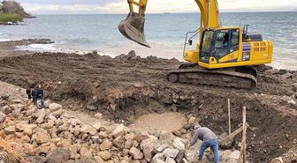 Sinop Kadınlar Plajı'na istinat duvarı