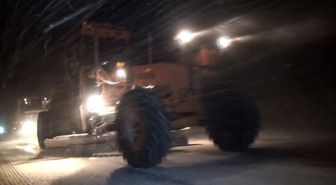 Alacabel'de şiddetli yağmur kar yağışına döndü
