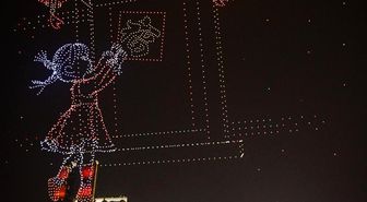 Albüm: Çin'in Chongqing Belediyesi'nde Düzenlenen Drone Işık Gösterisi İzleyenleri Büyüledi