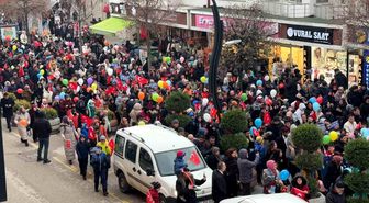 Bolu'da yüzlerce kişi 'Ramazan Alayı' yürüyüşünde buluştu