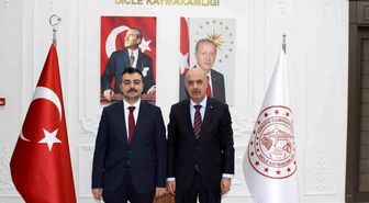 Diyarbakır Emniyet Müdürü Gökduman, Dicle Kaymakamı Atış ile bir araya geldi