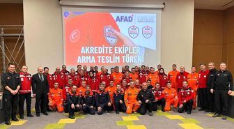 Erzincan'da arama kurtarma ekiplerine akreditasyon töreni