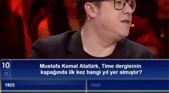 Mustafa Kemal Atatürk, Time dergisinin kapağında ilk kez hangi yıl yer almıştır?