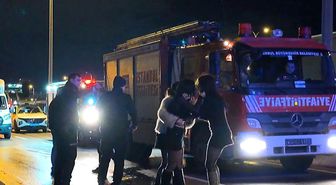 Avcılar'da kaza yerini karıştıran kadınlar kamerada