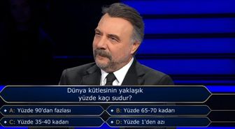 Dünya kütlesinin yaklaşık yüzde kaçı sudur?