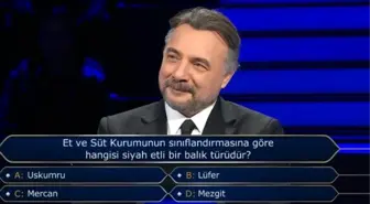 Et ve Süt Kurumunun sınıflandırmasına göre hangisi siyah etli bir balık türüdür?